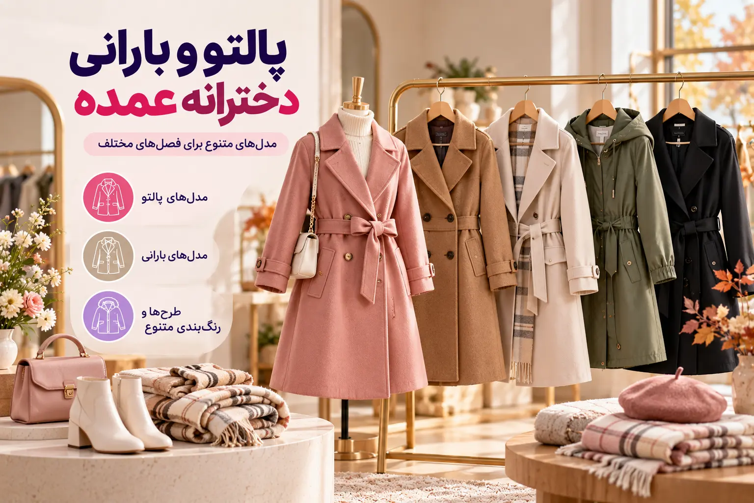 پالتو و بارانی دخترانه عمده - لینک ویترین
